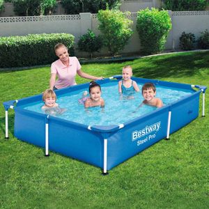 Bestway Zwembad met stalen frame 221x150x43 cm 56401