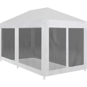 vidaXL - Partytent - met - 6 - mesh - zijwanden - 6x3 - m