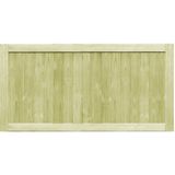 Gartentore 2 Stk. Kiefernholz Imprägniert 300x75 cm Vidaxl