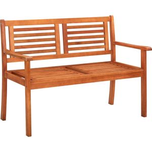 vidaXL Gartenbank 2-Sitzer 120 cm Massivholz Eukalyptus