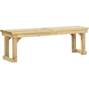 vidaXL - Tuinbank - 140 - cm - geïmpregneerd - grenenhout