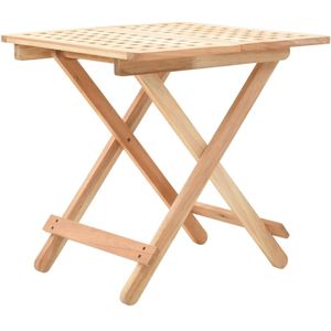 Klappbarer Beistelltisch Walnussholz Massiv 50x50x49 cm Vidaxl