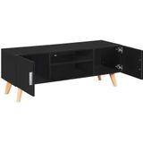 VidaXL TV-meubel 120x40x46 cm MDF Zwart