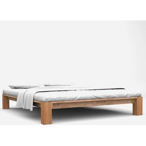 vidaXL-Bedframe-massief-eikenhout-160x200-cm