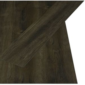 vidaXL - Vloerplanken - zelfklevend - 4,46 - m² - 3 - mm - PVC - donkerbruin