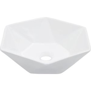 vidaXL - Wastafel - 41x36,5x12 - cm - keramiek - wit