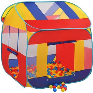 Speeltent - Transparant - Polyester - Inclusief 300 Ballen