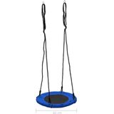 vidaXL Schommel 100 kg 60 cm blauw