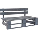 Outdoor-Sofa Paletten mit Kissen in Sandfarben Kiefernholz Vidaxl