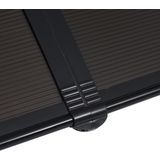 vidaXL Deurluifel 200x100 cm PC zwart