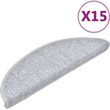 Trapmatten - Lichtgrijs - 100% PP getuft - Set van 15