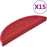 vidaXL Trapmatten - Bordeauxrood - 100% PP - Set van 15