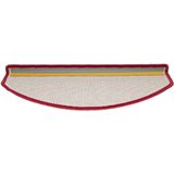 Trapmat - Bordeauxrood - 100% PP - Set van 15