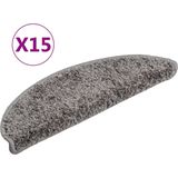 Haba - Trapmatten - Grijs - 100% PP - Levering Bevat 15 Stuks