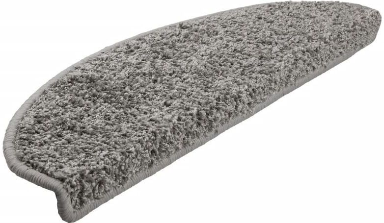 vidaXL Trapmatten - Grijs - 100% Polypropyleen - Set van 15