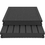 Vidaxl - wpc Massive Terrassendielen mit Zubehör 25 m² 4 m Schwarz