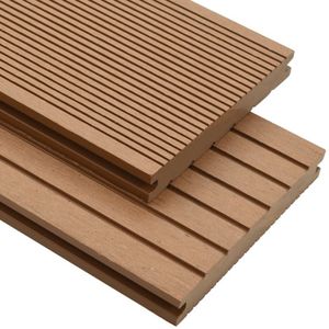 vidaXL Terrasplanken met accessoires 25 m² 4 m massief HKC teak