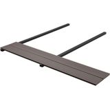 vidaXL - Terrasplanken - met - accessoires - 15 - m² - 4 - m - massief - HKC - donkerbruin