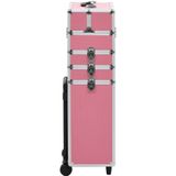 vidaXL-Make-up-trolley-aluminium-roze