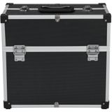 vidaXL Werkzeugkoffer 38x22,5x34 cm Schwarz Aluminum