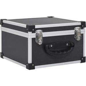 vidaXL - Cd-koffer - voor - 40 - cd's - aluminium - ABS - zwart