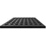 vidaXL - Valtegel - 6 - st - 50x50x3 - cm - rubber - zwart