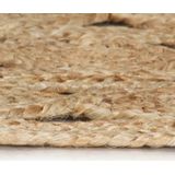 Teppich Handgefertigt Jute Geflochten 120 cm Vidaxl