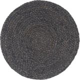 vidaXL - Placemats - Donkergrijs - Jute - 6 Stuks