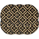 vidaXL - Placemats - Donkergrijs - Jute - 6 Stuks
