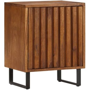 vidaXL - Nachtkastje - 40x30x50 - cm - massief - mangohout