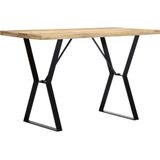 VidaXL Eettafel 120x60x76 cm Massief Mangohout