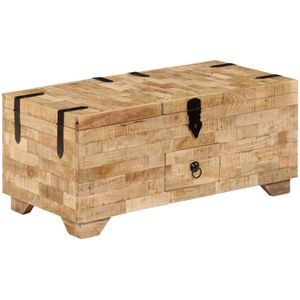 vidaXL Couchtisch Massivholz Mango 80x40x35 cm
