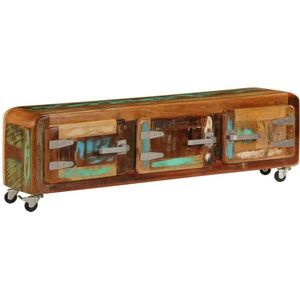 Vidaxl - TV-Schrank 120x30x37 cm Altholz Massiv