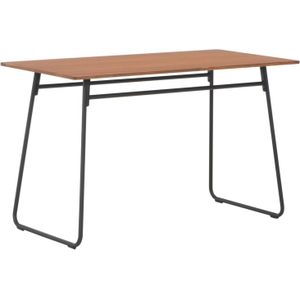 vidaXL-Eettafel-120x60x73-cm-massief-multiplex-staal-bruin