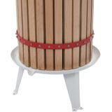 vidaXL Obst- und Weinpresse mit Stoffbeutel 30 L Eichenholz