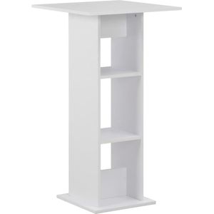 vidaXL - Bartafel - 60x60x110 - cm - wit