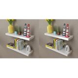 Wandregale 4 Stk. Weiß 60 cm vidaXL