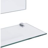 vidaXL Wandspiegel mit Regal 50×60 cm Hartglas