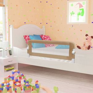 VidaXL Bedhekje peuter 102x42 cm polyester taupe