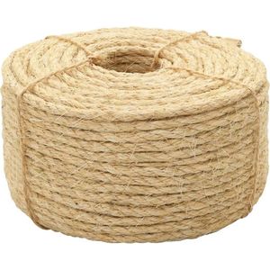 vidaXL Seil 100% Sisal 10 mm 100 m