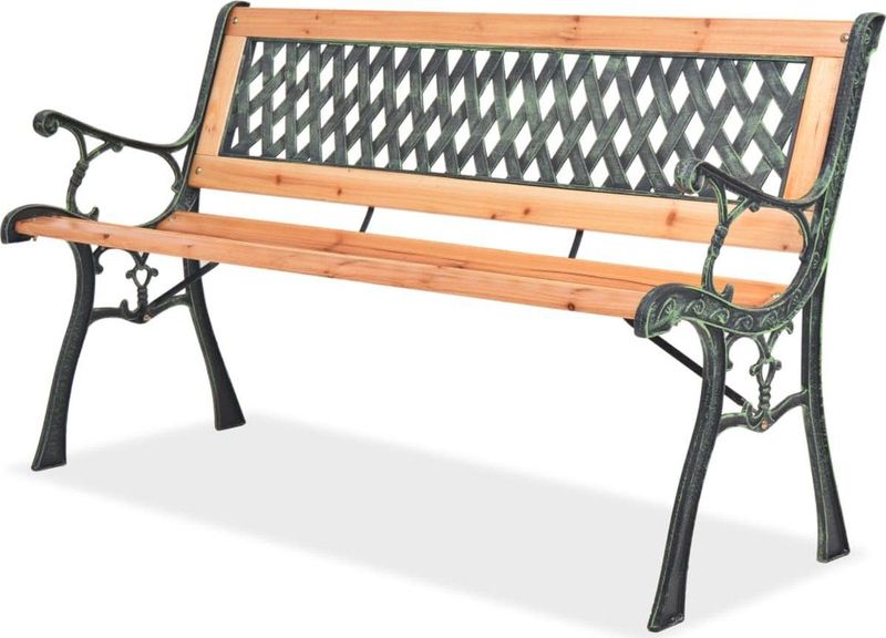 Gartenbank 122 cm Holz Vidaxl