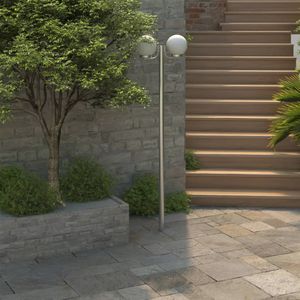 VidaXL Tuinlantaarn met 2 Peertjes - 220 cm
