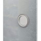 VidaXL Schuifdeur 178 cm Glas en Aluminium Zilverkleurig