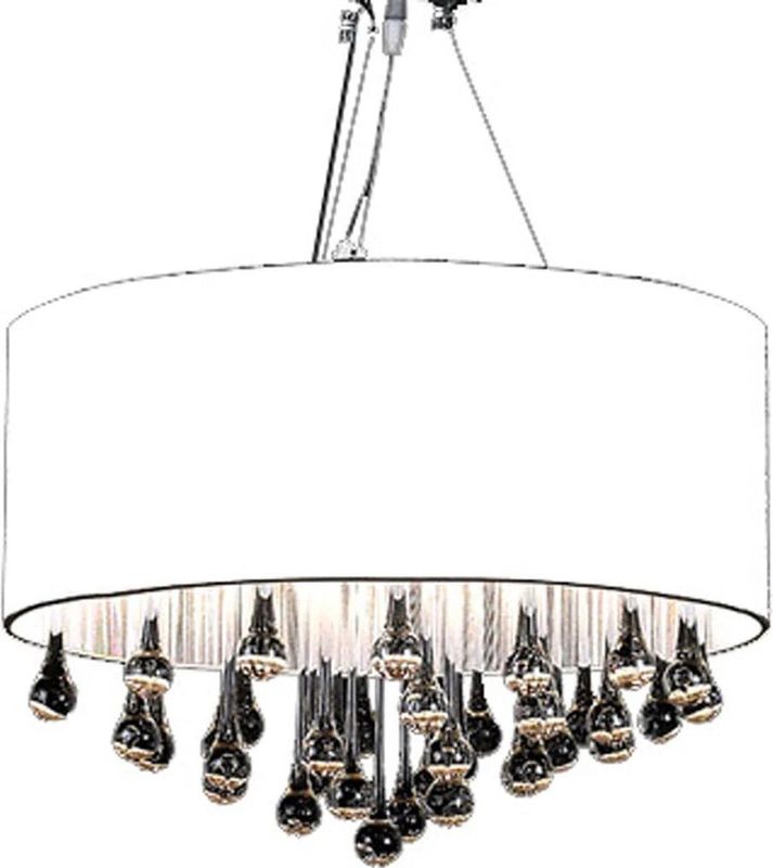 vidaXL - Kroonlucht - met - 85 - kristallen - wit