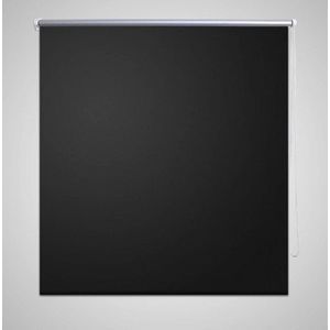 vidaXL - Rolgordijn - verduisterend - 140 - x - 230 - cm - zwart