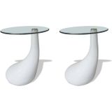 vidaXL-Salontafel-met-rond-glazen-tafelblad-hoogglans-wit-2-st