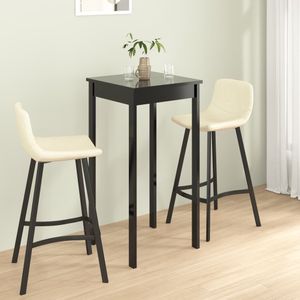 Vidaxl - Bartisch mdf Schwarz 55x55x107 cm