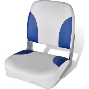 vidaXL-Opklapbare-bootstoel-met-blauw-wit-kussen-41-x-36-x-48-cm