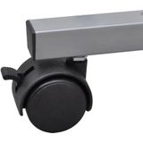 vidaXL - Studenten Computerbureau - Zwart - Spaanplaat en Stalen Frame