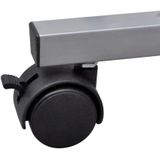 vidaXL - Studenten Computerbureau - Wit - Spaanplaat - Uitschuifbaar Toetsenbordgedeelte